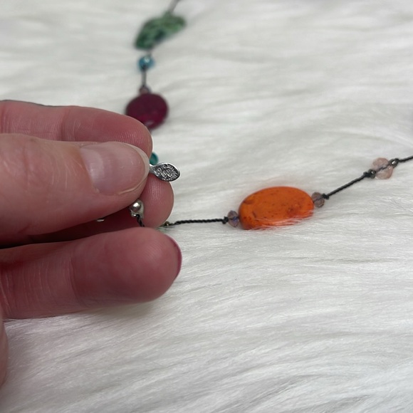 GORGEOUS ROCK & GLASS BEAD NECKLACE - Picture 11 of 13